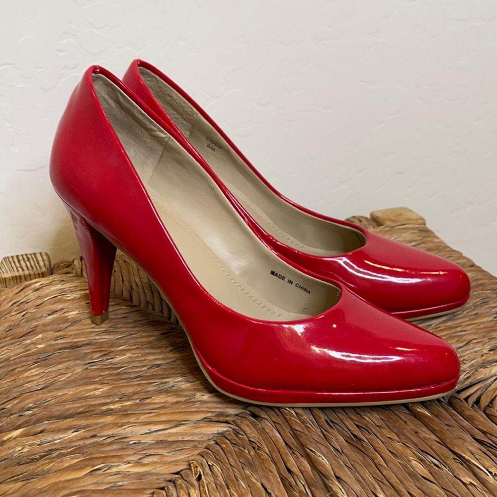 New Ellen Tracy red heels shoes Cody size 6 6M 🌵 - Picture 1 of 8